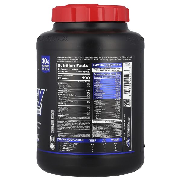 Allmax AllWhey Classic 5lb Vanilla - Image 2