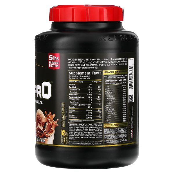 Allmax HexaPro 5lb Chocolate - Image 2