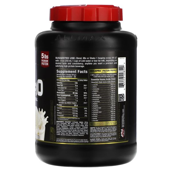 Allmax HexaPro 5lb Vanilla - Image 2