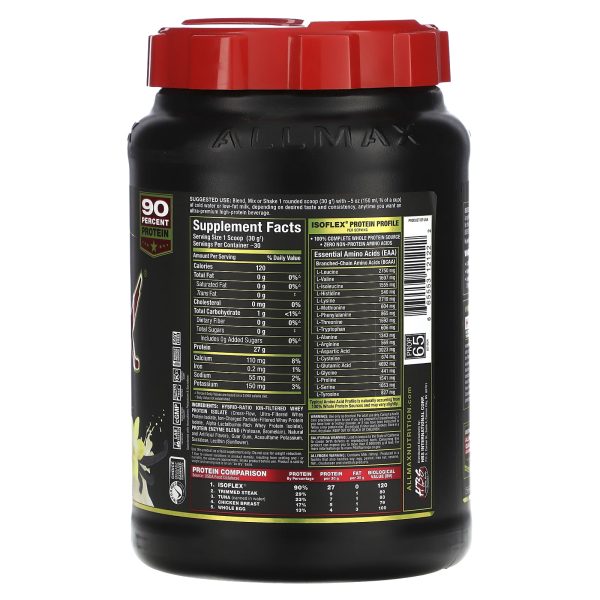 Allmax Isoflex 2lb Vanilla - Image 2