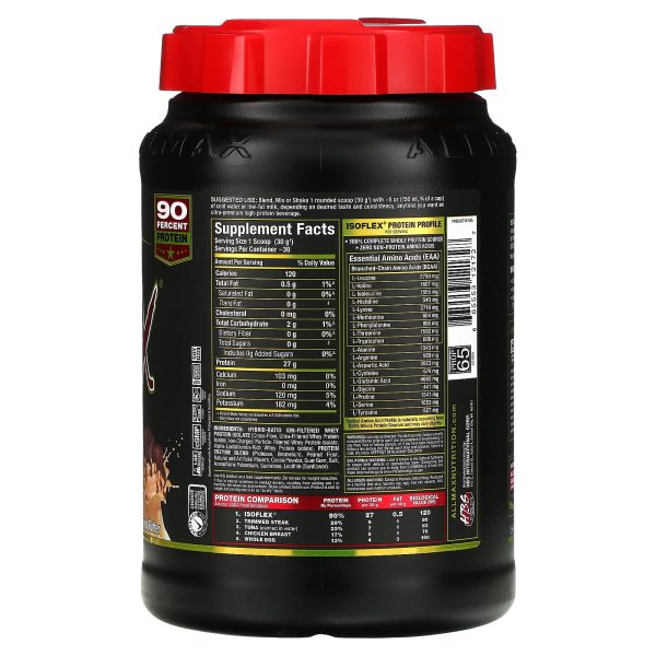 Allmax Isoflex 2lb Peanut But Chocolate - Image 2